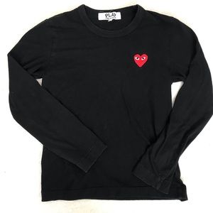 Comme Des Garçons Play Black long sleeve (M)